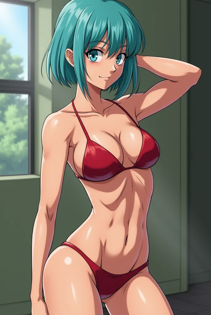 Bulma from Dragon Ball masturbating