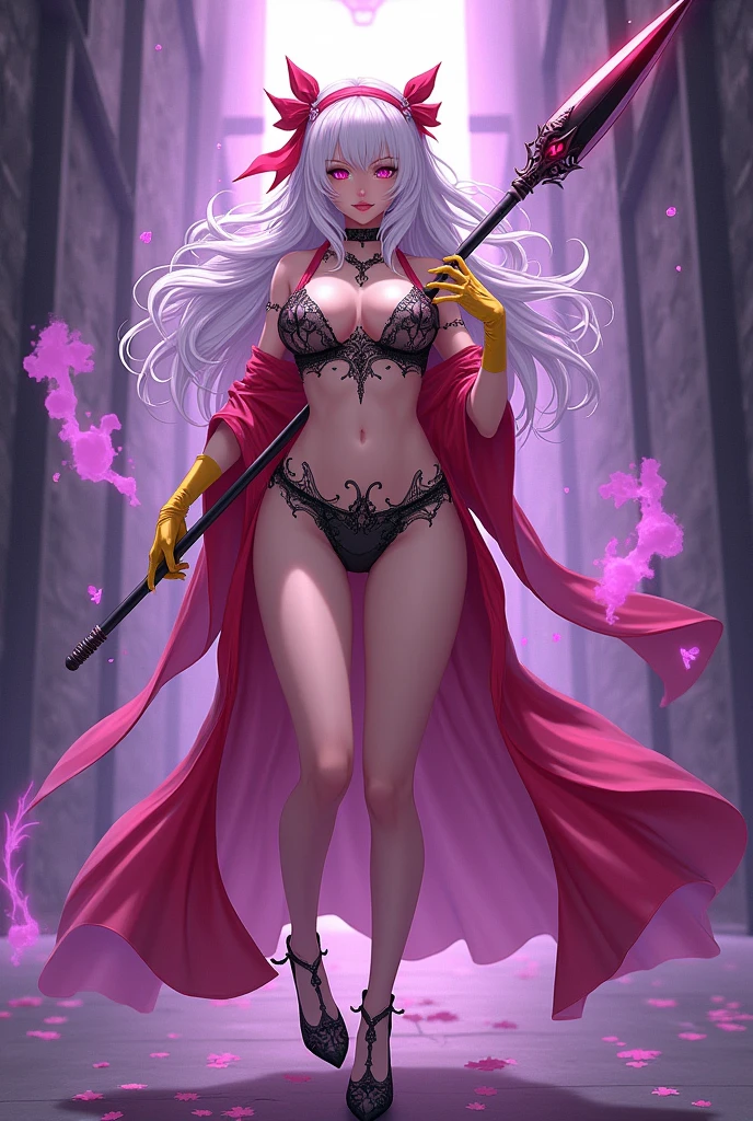 Chelsea,[[realistic]],1girl, earrings, jewelry, breasts, nail_polish, piercing, long_hair, navel, solo, white pants, navel_piercing, cleavage, belt, underwear, midriff, (Cinematic Lighting), cinematic,castle,palace,red eyes, bare_shoulders, best quality, <lora:chelseaPathToNowhere_V10:0.8>