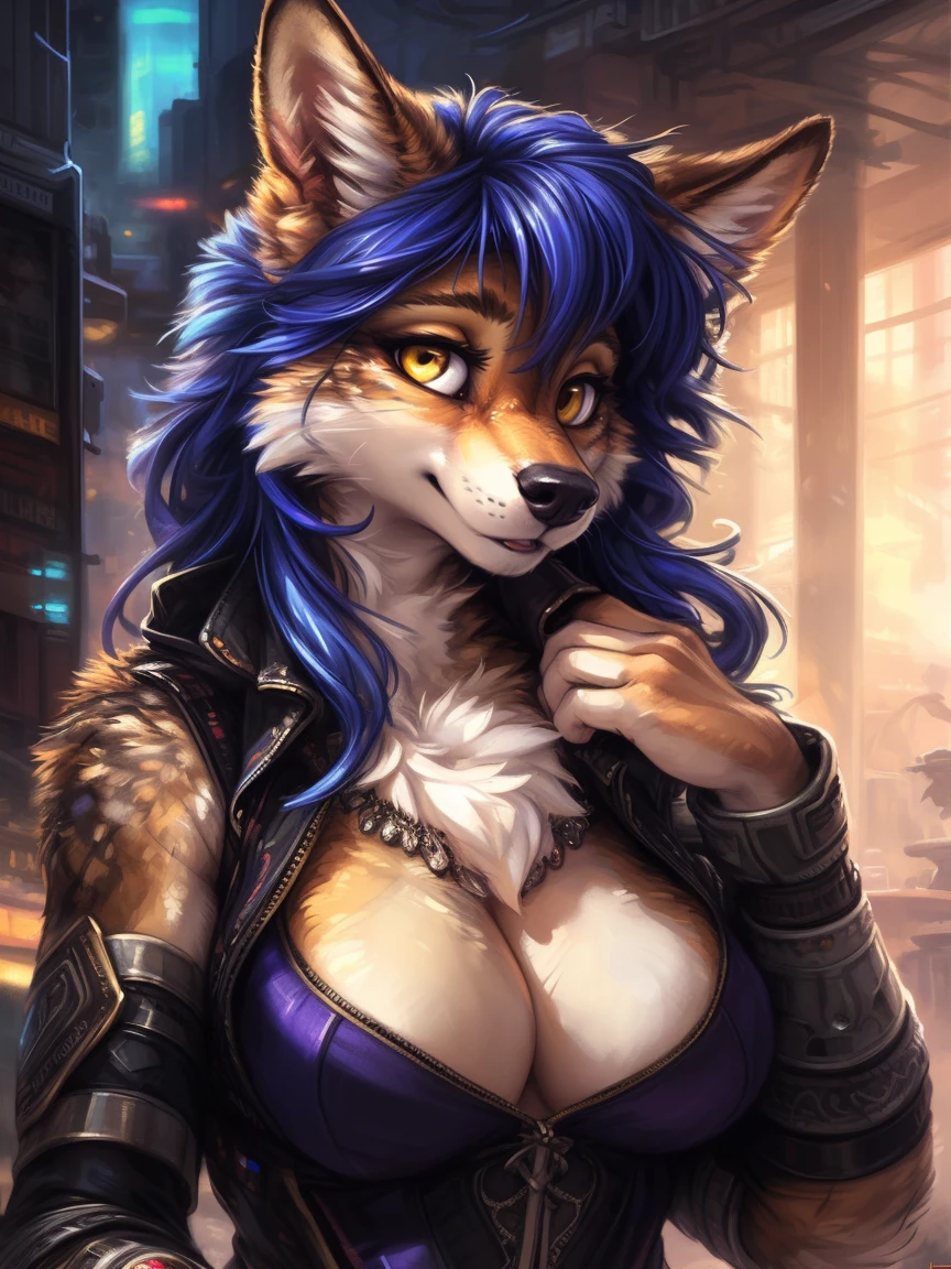 Furry girl antro, wolfen masturbandose