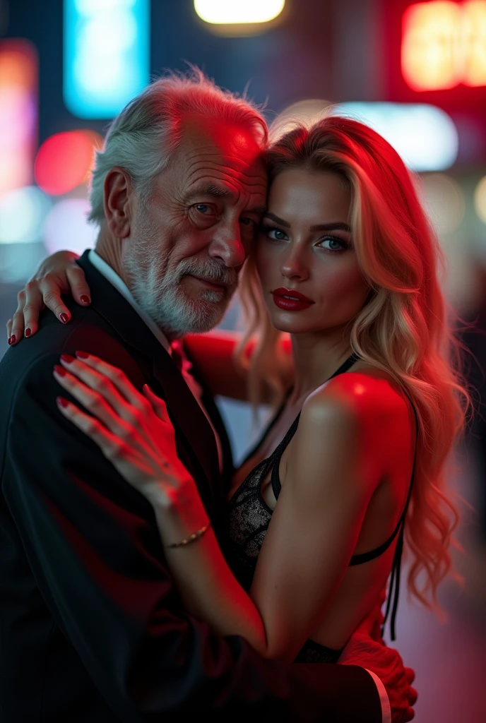 Beautiful blue-eyed Russian teenager hugging her 90-year-old grandfather, old man, NSFW, ugly-faced beggar, You can clearly see my high cheekbones and defined jawline... My nose is and pretty, complementing my features very well. And those full, luscious lips red lipstick neon light cupercity, Side cleavage Blonde hair Oversized lips Big fake lips Red lipstick Big pub Backless Fashion design Lingerie, without lingerie & Underpants, Sexy clothes for women.Erotic shirt dress with plunging neckline, Halter neck backless bodycon dress, Sexy lingerie for women.