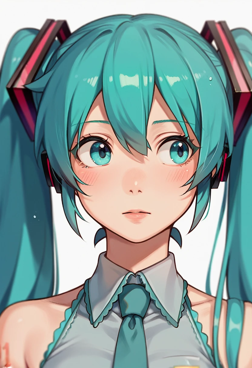 score_9, score_7_up, 1girl, solo, (hatsune miku):0.7, portrait, depth of field, looking to the side