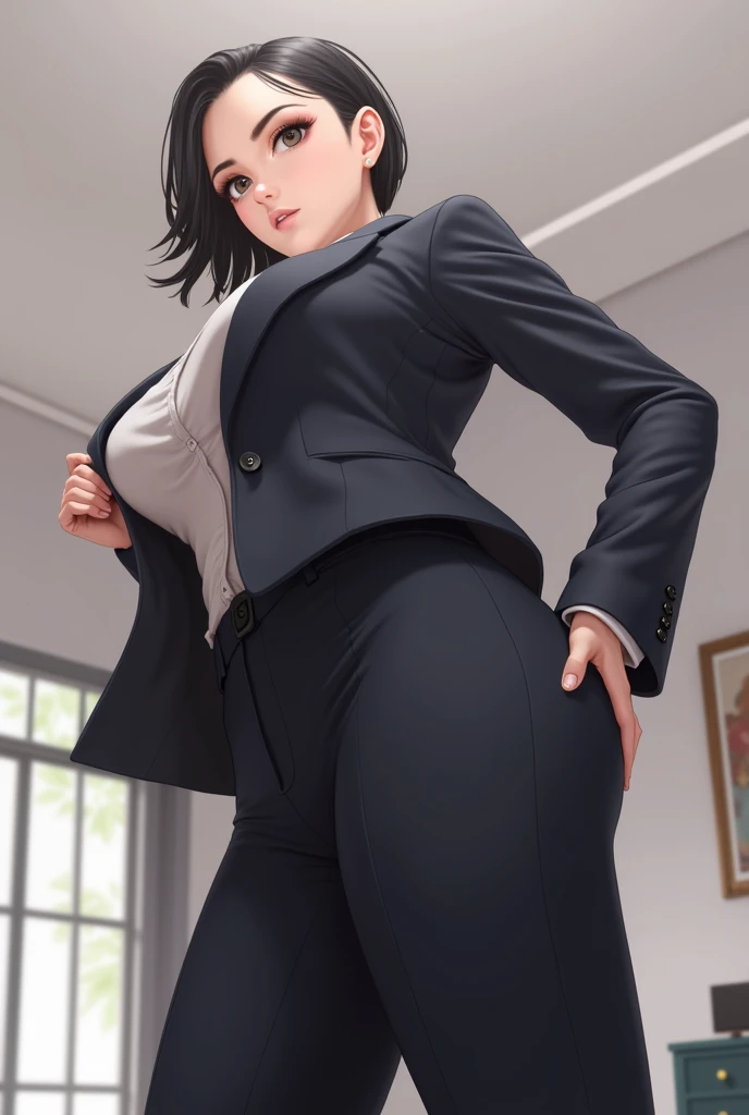 Girl dress suit with tight pants