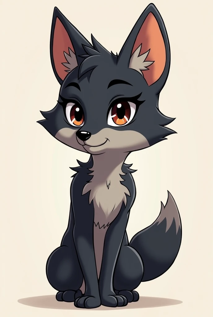 humanoid face, cute female anthro dog, (detailed silky dog fur:1.2), (dog fur), dog ears and nose, BREAK, solo, looking at viewer, outdoors, forest, early morning, blurry background, blurry foreground, BREAK, 1girl, charcoal colored hair, stacked bob hair, detailed humanoid glossy brown eyes, glitter eyeshadow, rounded eyebrows, cute ,, aesthetic, excessive laughter, eyes squinted, mouth wide, head thrown back, body shaking, full body, squatting, hands on hips, spread legs, BREAK, detail, lifelike textures, smooth textures, matte textures, glossy textures, edgQuality,