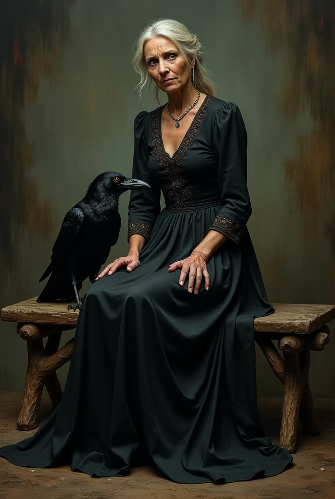 Raven sitting on a throne, cookie in her mouth, ?????, bored. 