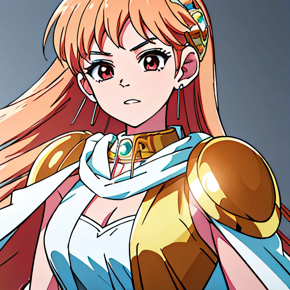 ((Highest quality)),(4K quality),Crisp image quality,White skin,anime,Beautiful woman,Princess Leona,