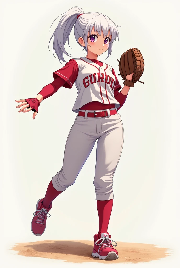 No floor, headband, white shirt, floppy bowtie on chest, blue vest, pleated skirt, fingerless gloves, socks. full body erect twirling in the air ballerina pose, brown short hair, revolving high up pleated skirt, socks, sneakers, nice thighs, back view, white panties, squared brown backpack