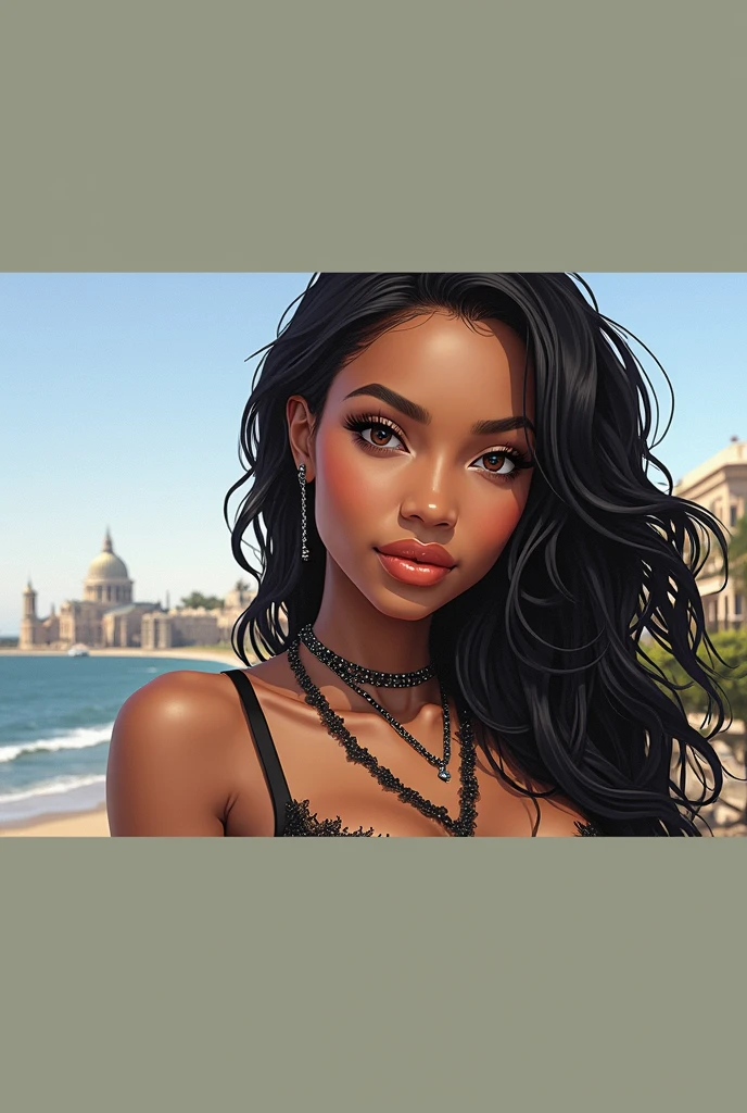 brune cheveux long métisse Tu me donnes la même femme à différents endroits comme si la fille devait télécharger des posts Instagram lifestyle