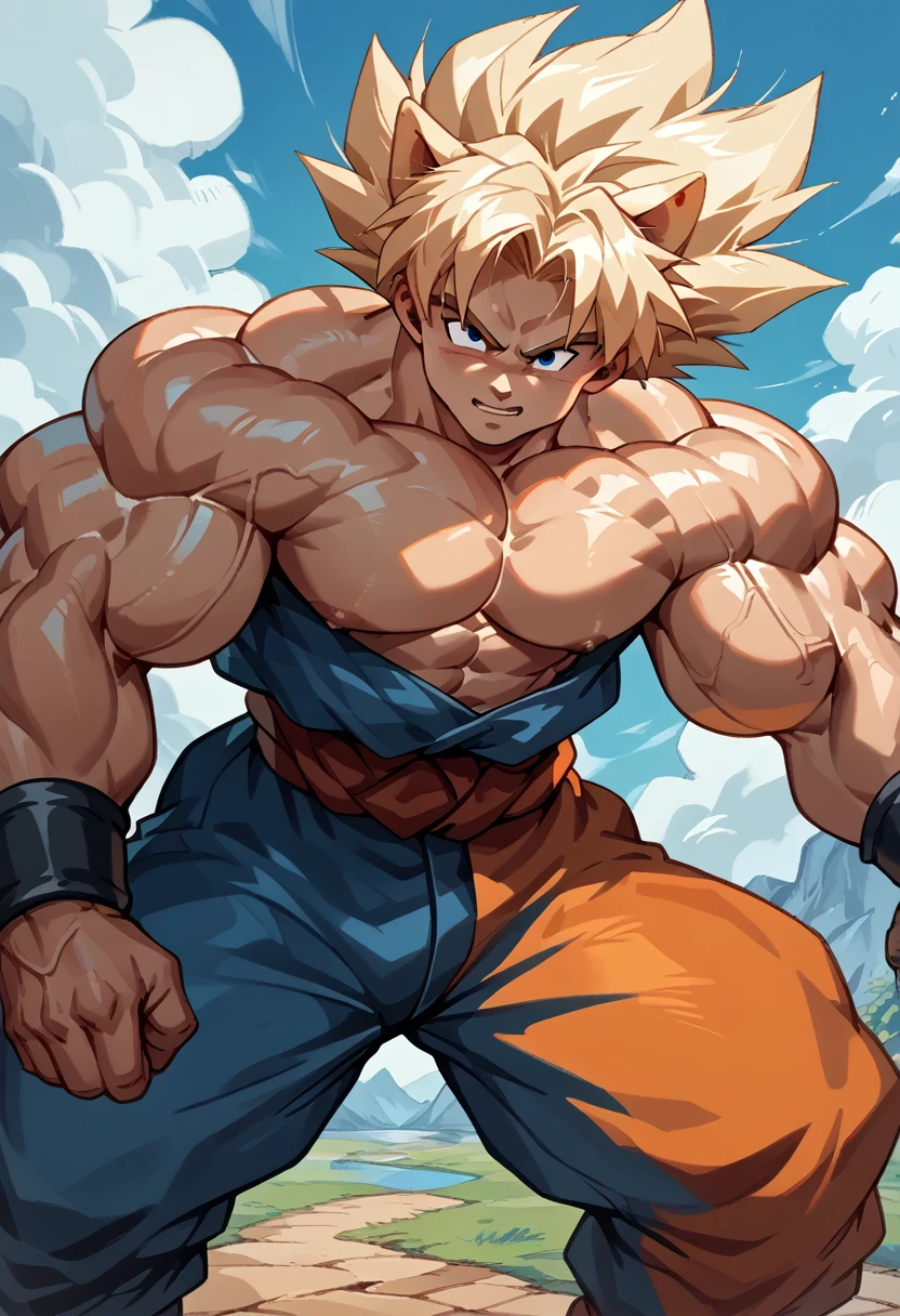 Highest quality,Based on anatomy,Huge muscles,Goku and Kogenta mix,