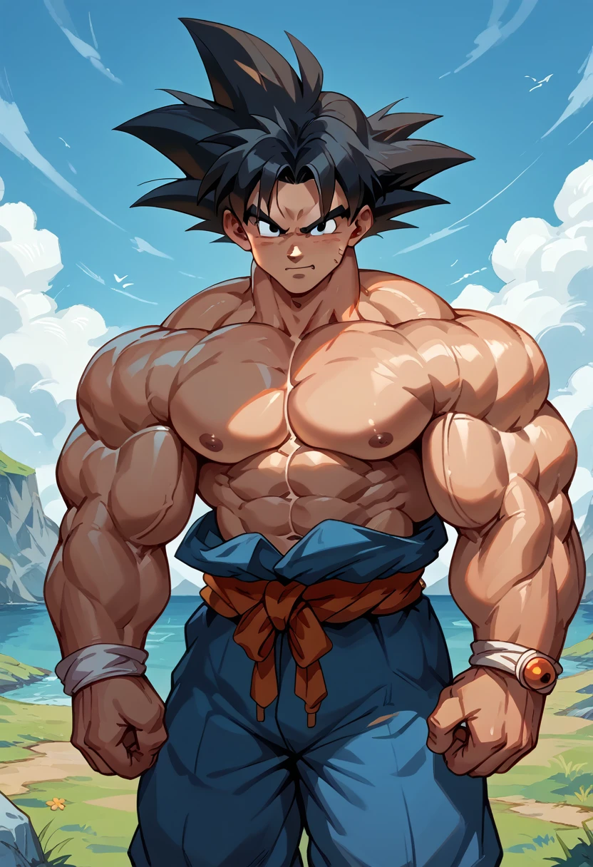 Highest quality,Based on anatomy,Huge muscles,Goku and Kogenta mix,