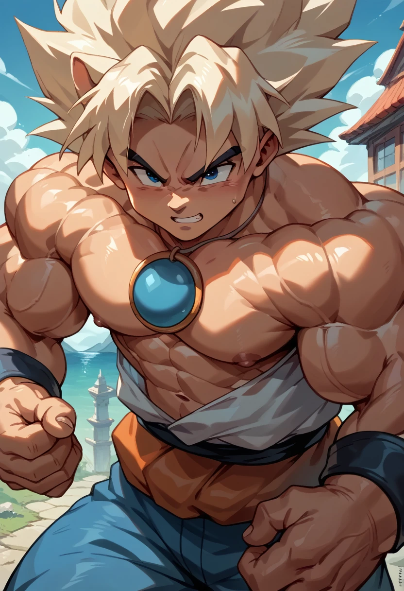 Highest quality,Based on anatomy,Huge muscles,Goku and Kogenta mix,