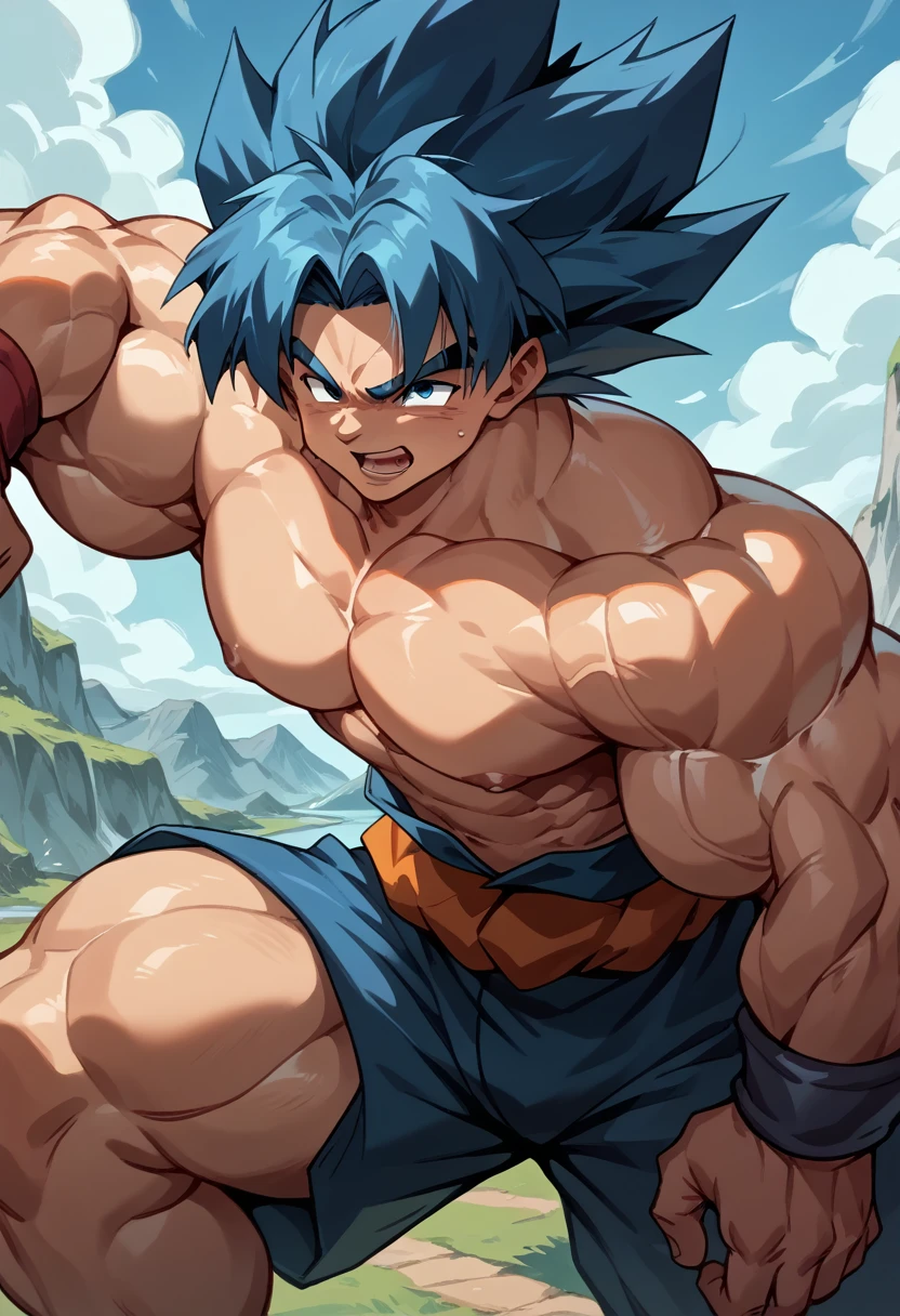 Highest quality,Based on anatomy,Huge muscles,Goku and Kogenta mix,