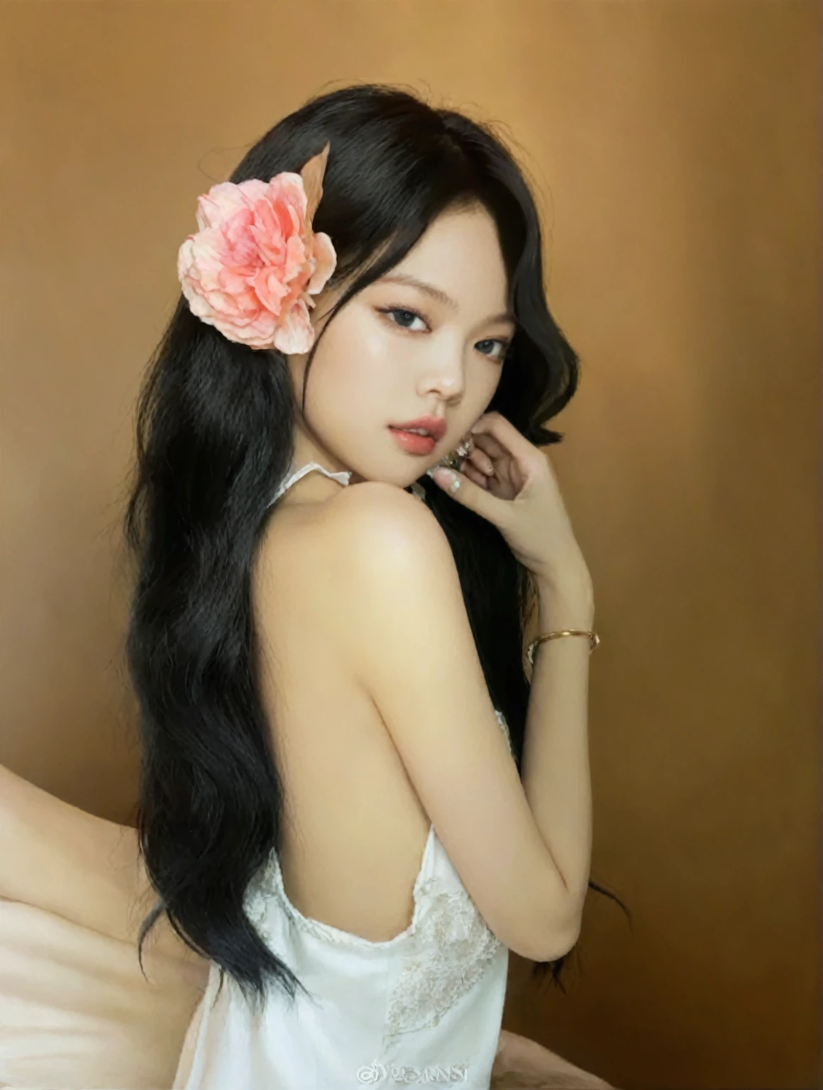 Jennie Kim, Jennie face, Blackpink idol Jennie, Calidad HD, arte digital, realisian, black hair