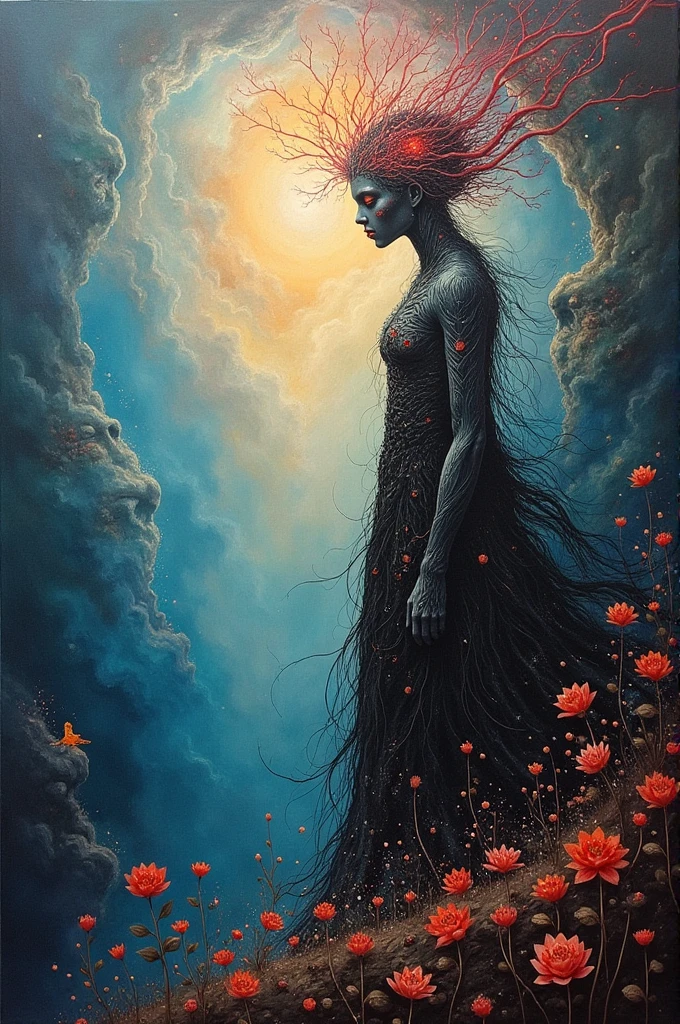 Mythical creatures, author：Zdzislaw Beksiński,Girl