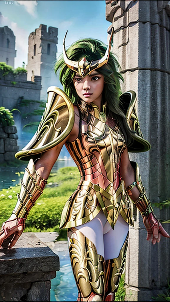 (((1woman)))  a hyper realistic ultra detailed photograph of a pretty japan woman full pose style photorealistic full pose style at agreek ruins background, dynamic pose, Shiny Armor, helmet, green hair, green eyes, detailed symmetric beautiful hazel eyes, detailed gorgeous face, 30-megapixel, 4k, Canon EOS 5D Mark IV DSLR, 85mm lens, sharp focus, intricately detailed, long exposure time, f/8, ISO 100, shutter speed 1/125, diffuse back lighting, award winning photograph, facing camera, looking into camera, monovisions, perfect contrast, High sharpness, facial symmetry, depth of field, ultra-detailed photography, raytraced, global illumination, TanvirTamim, smooth, ultra high definition, 8k, unreal engine 5, ultra sharp focus, award-winning photograph, trending on artstation, realistick 8k