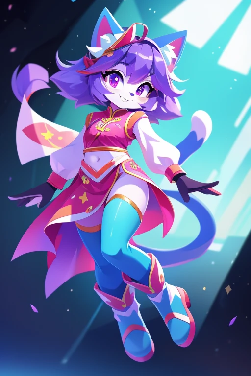 a cartoon picture of a cat with a pink dress and a crown, furry art!!!, commission on furaffinity, pov furry art, fursona furry art commission, very very beautiful furry art, female furry mini cute style, commission for high res, furaffinity commission, furry fursona, oc commission, fursona art, furry art, furry furaffinityHD, (Best Detail), (Best Quality), colorful, cyberpunk, neon, beautiful lights, purple reflections,