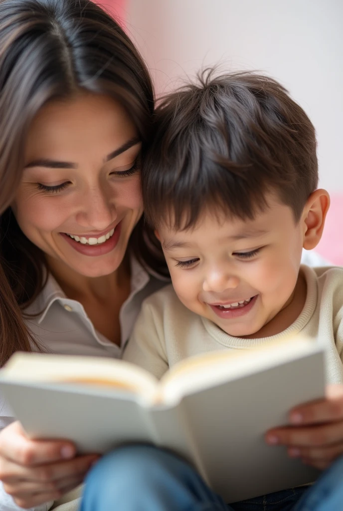 Finally, in the evening setting, Sofia and her smart and active older brother Erik are sitting in the living room, playing a video game together. Erik has a book beside him, showing his love for reading.