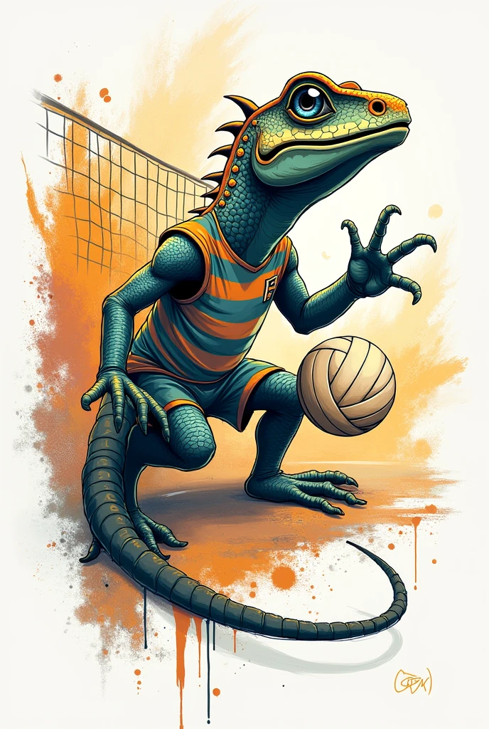 An animated cobra with a strong warrior-like appearance is standing in a dynamic pose like a football player. He is holding a soccer ball and looks ready to kick it or pass it to another player.. He is wearing a dark navy blue sports shirt with white vertical stripes., similar to football shirts. The background of the image is simple, or it could represent a football field. The scene conveys energy and fun, with the elephant showing enthusiasm for the game.