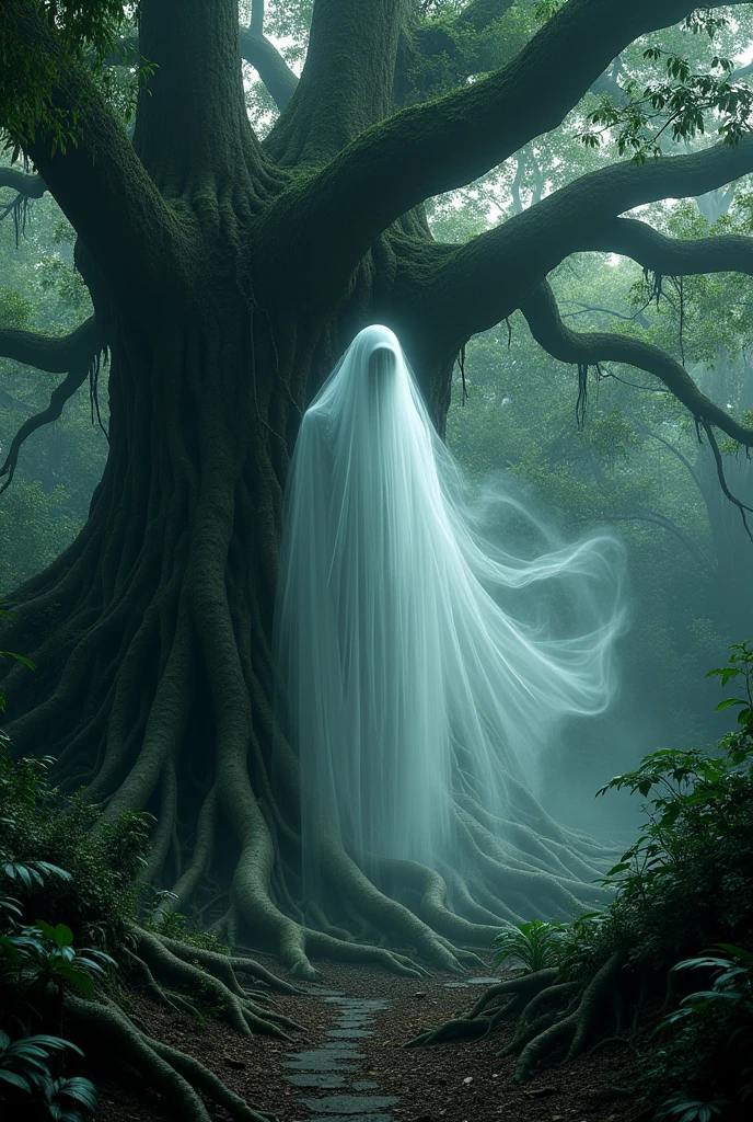 Ghostly, in the woods