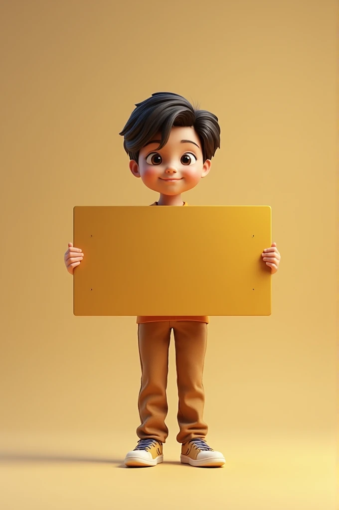 Please make a poster with the content of moderate Islamic washatiyah and also moderate religion and there is a young boy holding it.
