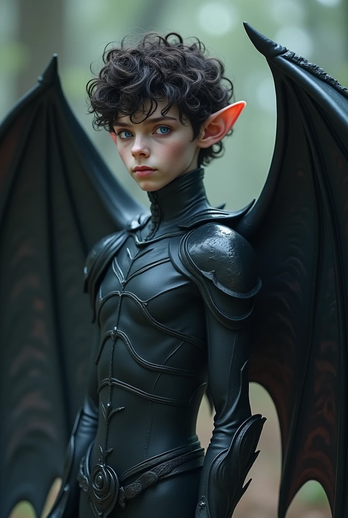 Full body photograph of Extremely handsome naked drow elf 18-year-old boy, very short white hair with undercut, very cute boyish face, soft skiny body, pointy ears, gray skin, wet cavern background with spiders
