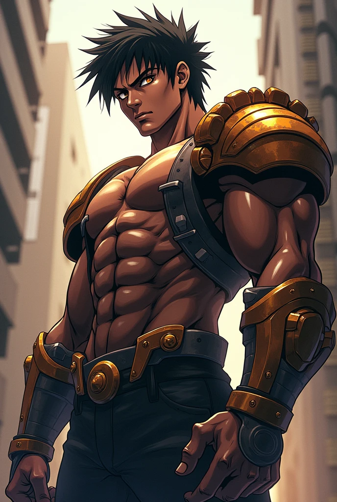 Male tribe, ((male, boy, male, male only, 1man, male sex)), ((((18 years old)))), muscular male, ((male muscle)), male male, male male, male chest, handsome face, ((grey hair, short hair, very short pointed hair, grey hair with blue bleached hair, inner hair)))), ((grey eyes :1.3))), Complex eyes, beautiful detailed eyes, symmetrical eyes, big eyes :1.5, ((Black skin, dark skin, shiny skin :1.5), tanned skin, bright skin :1.5, tanned skin, shiny skin, very shiny body)), ((Exaggerated muscles, exaggerated shoulders, very muscular and huge)), ((muscular, hairy body, muscular man, tall man, big toe, abs, big thighs, wide shoulders, open chest)), ((detailed face and eyes), ((trimmed)), (square chin)(nsfw), ((((bare chest, bare torso)))), (barefoot,), (bump of pants)),), ((Tattoo and mark :1.5)), ((Tattoo and mark :1.5)), ((topless, topless,), wearing casual shorts :1.3, baggy shorts)), ((ripped clothes, wet clothes, complicated clothes)), dynamic pose, looking at the audience, (serious, piercing eyes), middle, proportion to fit size, rule of three, ((tattered utility room)), winter, landscape :1.25, ((complex landscape), (messy background)), dirty rags everywhere, (tattered utility room background, tattered utility room), extreme landscape, (color spots everywhere), light blue yarn, modern style, run-down room, (sunrise, light blue moment), (No glossy fabric decorations), high resolution, sharp focus, (Super detailed, very detailed), (Realistic artwork :1.37), (very detailed CG unified 8k wallpaper), ((Bright colors, vibrant theme)), (Complex), (Masterpiece), (best quality), Art Photography, (DSLR photography), (Complex background), Perfectly rendered face, perfect face detail, realistic face, photo-realistic, ((intricate detail)), ((realistic)), ((Exaggerated muscles, exaggerated shoulders, very muscular and huge)), ((muscular, hairy body, muscular man, tall man, big toe, abs, big thighs, wide shoulders, open chest)), ((Exaggerated muscles, exaggerated shoulders,