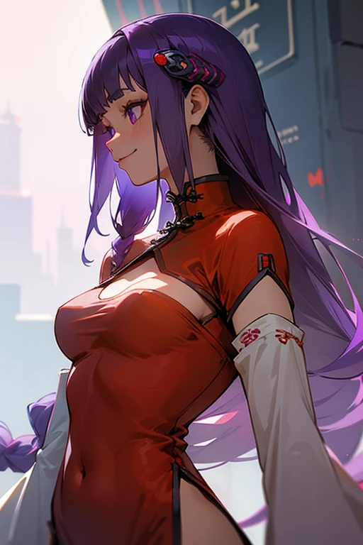 (best quality, 8k, foto RAW, masterpiece:1.2), shampoo, RedShirt, Ultra mini-skirt, in a back pose, showcasing her booty, vibrant colors, anime style, dynamic lighting
