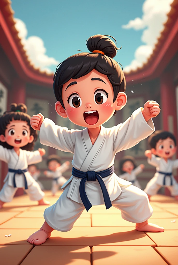 Tai Chi Kung Fu ??? cartoon delicate expression