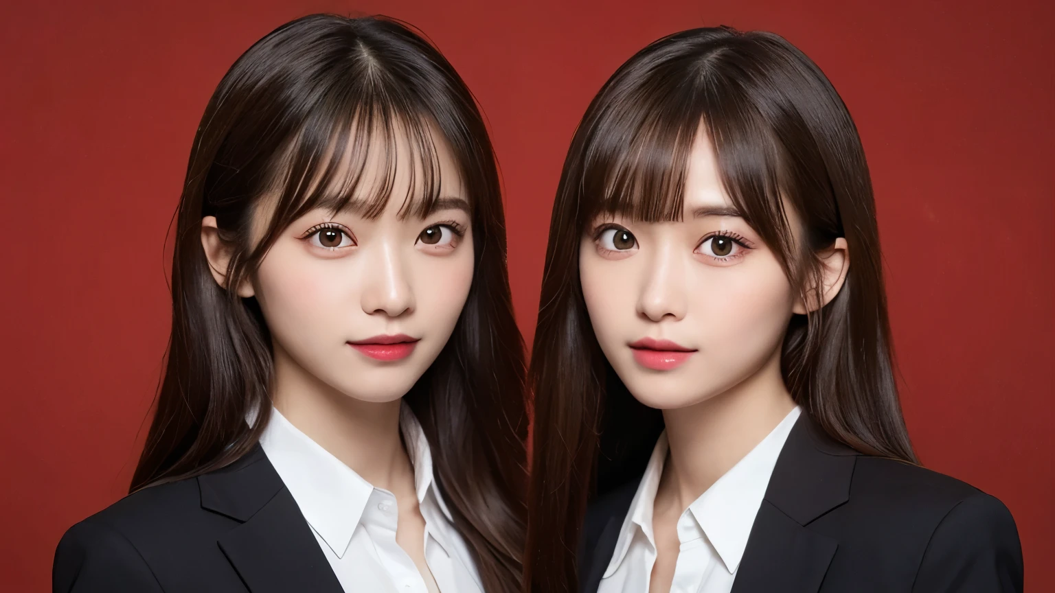 Highest quality、Super detailed、4K、Japanese、Captivating beauty、Attractive adult woman、Beautiful woman、Cool girl、evil女、brainwashingされた、brainwashing、Fallen into evil、Grin、邪evilな表情、邪evilな笑顔、evil、Brown Hair、Wavy Hair、Swept-apart bangs、Heavy makeup、Heavy makeup、Sharp Eye、Hollow Eyes,Half-closed eyes、Hollow Eyes、purple eye shadow、Black lipstick、Black lip gloss、suit、Black jacket、blouse、Black tight skirt、night、In the office、Have lipstick