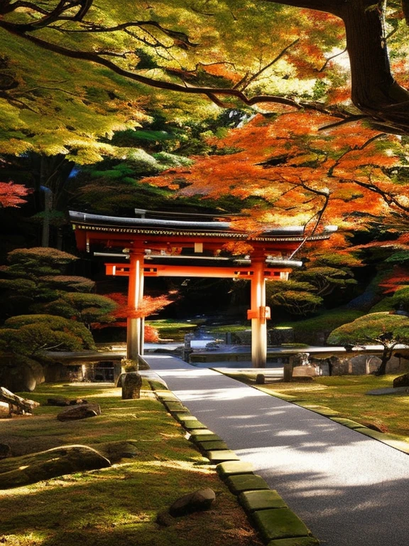 High resolution, masterpiece, accurate, Anatomically correct, Highest quality, High detail, Real、photograph、Realistic、Great light、Beautiful lighting、god社、Red Torii Gate、and、Japan、Inari、wood、Domestic、god聖、god、dragon