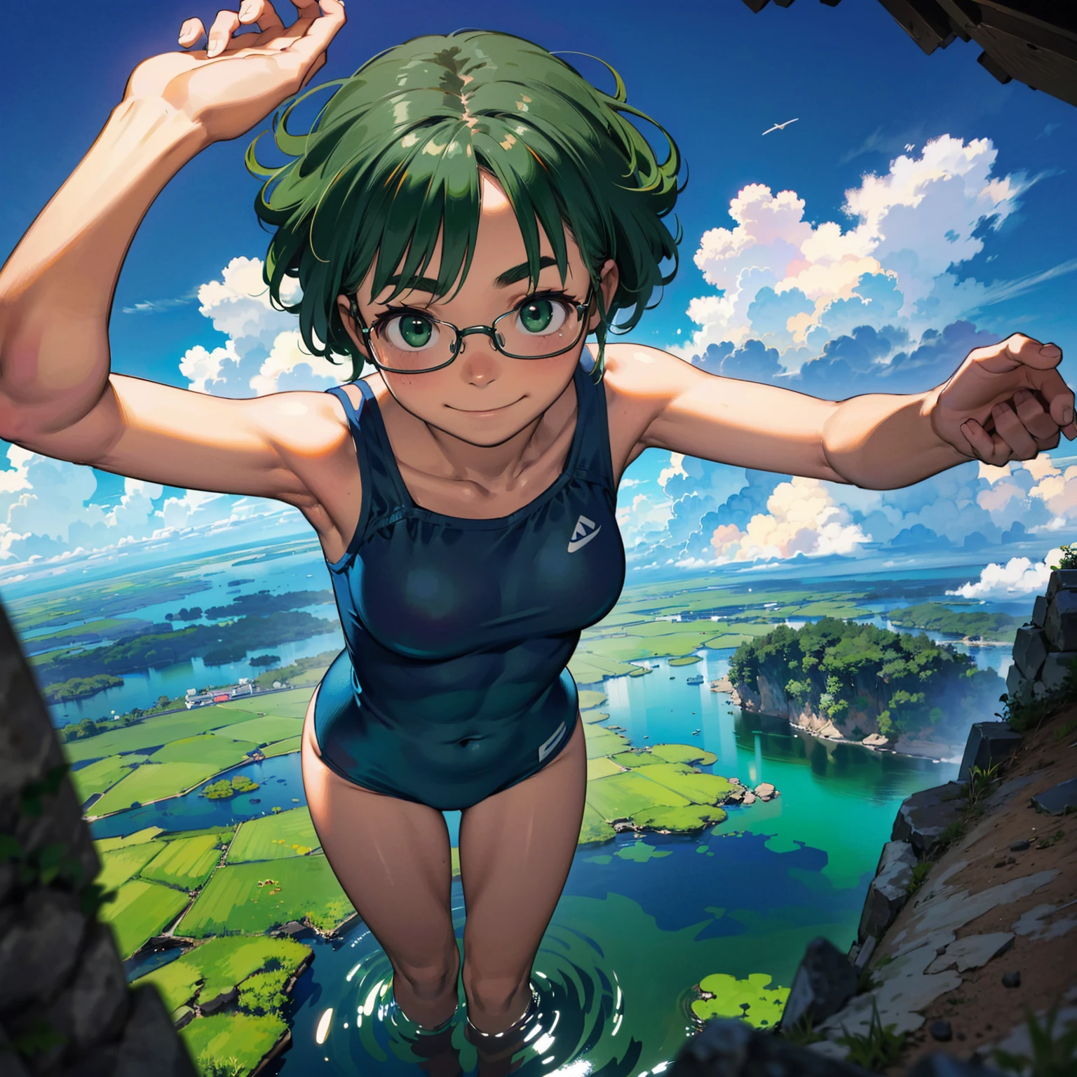 Instructor glasses nudist jumps、Severely torn clothes are scattered around、Unstable buoyancy sandstorm、amazing dynamism、great angle、