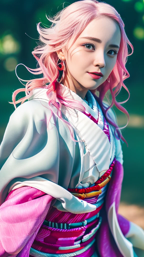 Cute Japanese Woman, (), (Very cute face), White moisturized skin, Looking into the camera, Melancholic expression,
break,
Idol,
break,
(wear a cute kimono: 1.3), (Revealing kimono), Very large earrings, Short length,
break,
(Fighting Pose: 1.3),
break,
(Long Hair), (Pink Hair: 1.2), (Wavy Hair), (Gradient Hair: 1.3), (Red hair on both ends),
break,
(Realistic: 1.3), masterpiece, Perfect lighting, (Ultra-high resolution), (8k), (Very detailed: 1.4), (from the front), (whole body: 1.4), (Symmetric: 1.2), (One shot),
break,
(Shibuya Ward, Japan: 1.2),
break,
(Demon slayer: 1.4),
Spread your legs、Detailed groin area、