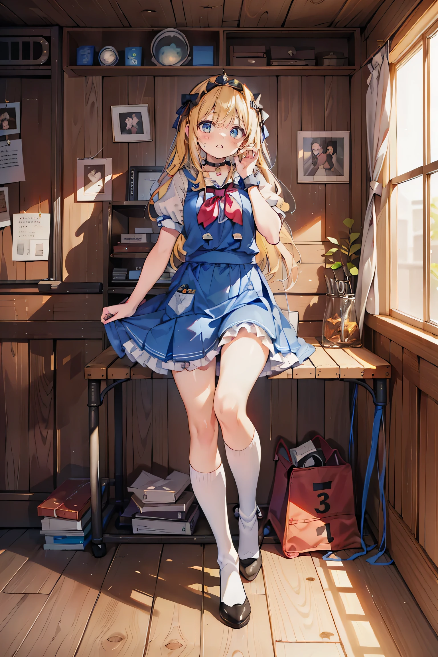 Laughter ,aerial photograph,aerial photograph,Full body image,The whole body is projected,Realistic, Realistic, (masterpiece,Highest quality:1.4),(8k,RAW Photos,Realistic:1.2),Not safe at work, Detailed skin,Detailed face,One Girl,PRİNCESS,Alice in Wonderland,Cute Face, Super ReSolution,Retro realistic detailed illustration,,{{{Elaborate,complicated,wonderful,delicately,Extraordinary,Prudent,point,Incredibly,Obsessed,craftsman'S,subtle,Celebrities,Skillful,Vibrant, vivid, It's complicated.}}}, Sharply focuSed edgeS, fresh natural gradation, Highest quality, wonderful quality, so beautiful, absurdes, Pub SadneSS, ((yellow, situation, Frills, yellow layered, mini skirt,Overskirt)), ((White Frills Apron)),((Shiny Wavy Hair)), Crown, Ankle boots, Under the skirt, dress, (((Jumping))), Please stretch your legs and rest.., (Frills Shirt), gothic dress, hair band, Short Sleeve, Bow hair, Happy, ;p, Medium Bob, (bionde), ((Wavy Hair)), Shimmering eyeS, Blue eyes, ((yellow hair band)),(((White Frills PantieS))), (((Skirt flip))), Laughter, blush, dress, Alice (Alice in Wonderland), (cape), White Frills legwear, ((yellow the Bow)), Puff sleeves, prohibit, Short Sleeve, ((yellow bow ribbon)), Long Hair, (White Frills apron), (((tiara))), (((Holding a cute magic wand))). White Frills legwear, Frills, yellow gothic dress,: q, ((Heart Necklace)), ((ring)), masterpiece, Highest quality, Not safe at work, , , 14, Braided bangs, Arm Garters, Baby Face ,Shining EyeS, Flat Chest, It has been,it has been,pastel colour,(Wonderland Garden:1.3),imagine, ((Soap bubble)), Heart Background, (watercolor),Crumpled tissue paper, A small piece of tissue paper that fell to the ground, Excessive sweating on the face,Dripping sweat,Sit on the bed, Dirty duvet