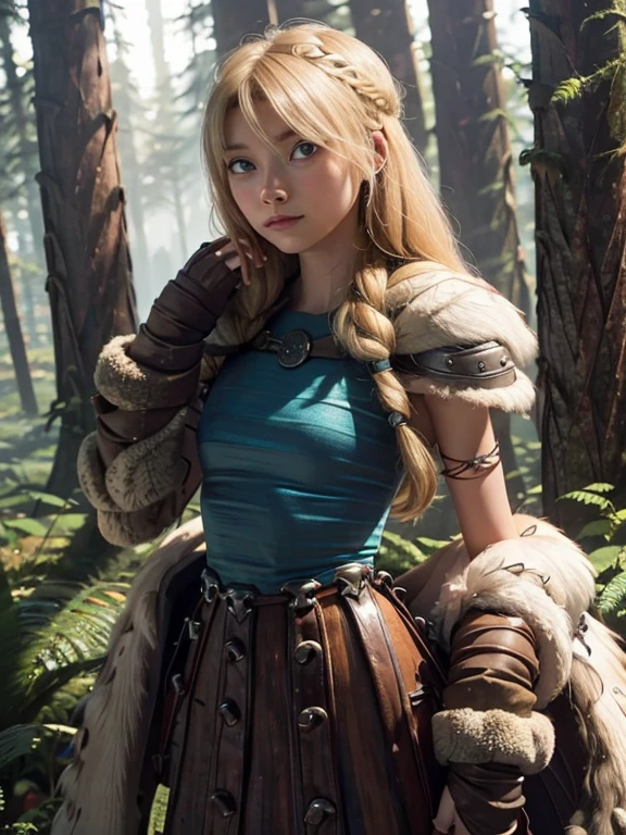 astrid hofferson, Perfect eyes, Skinny body, small bust, two hands, Whole body, you can see his legs, standing, Lovely, mountainous landscape, pose sexy,