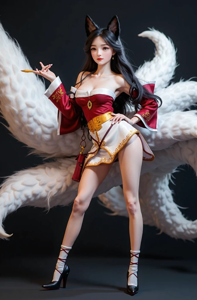 long hair,beautiful detailed eyes,beautiful detailed hair,petals,(((flowing))),(((((full body))))),1girl,((paper-cut)),red,(beautiful detailed eyes),floating_hai,