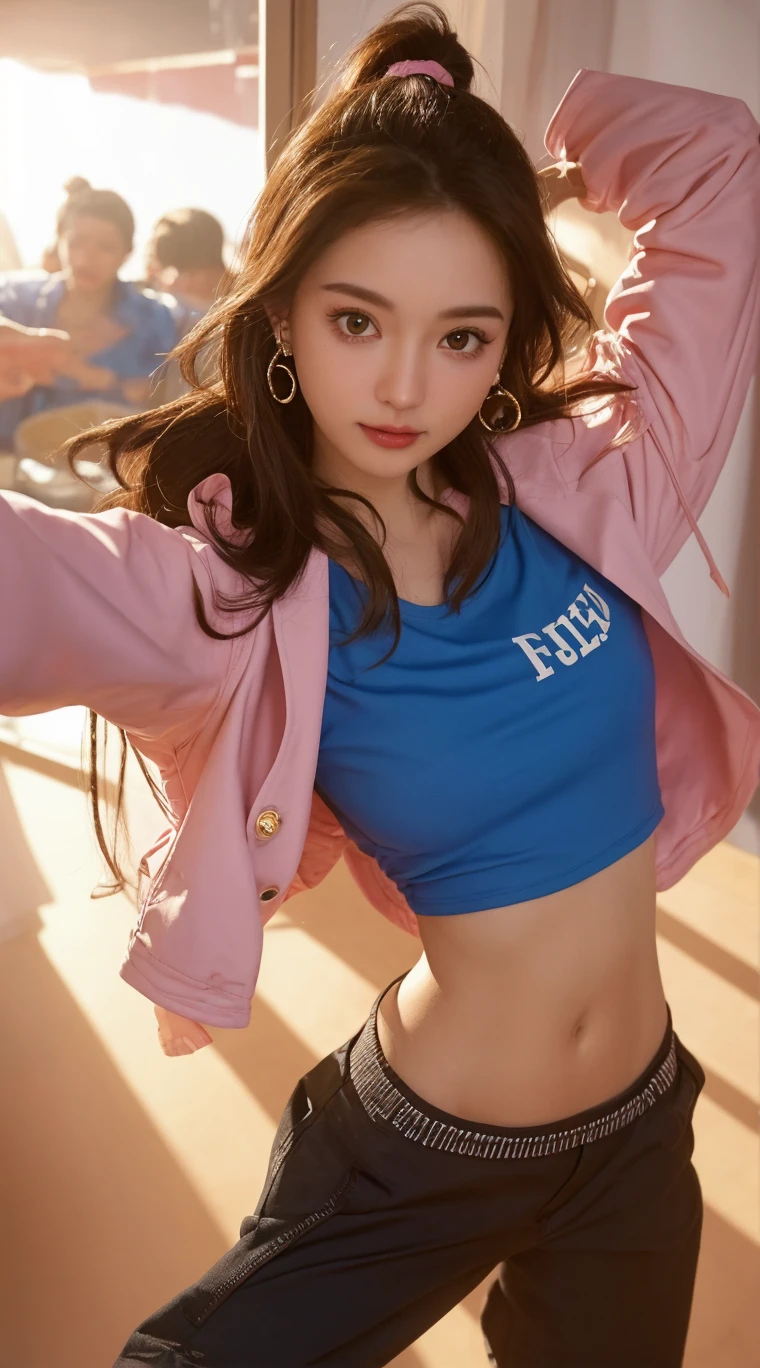 Photo Lisa of Blackpink ,texture 4K, high quality, beautiful hair, original album cover, , 8k image, high image quality, at night, having anal, bikini,milf, beautiful boobs