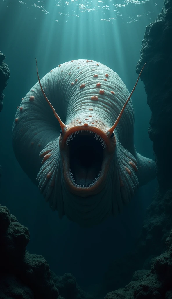 blob aliens probing a seahorse