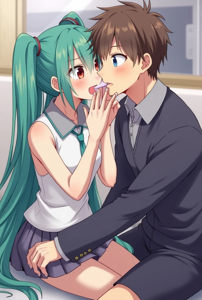 [WAI-ANI-NSFW-PONYXL:100],
score_9, score_8_up, score_7_up, score_6_up, score_5_up, score_4_up, masterpiece, best quality, source_アニメ, cement,
rating_explicit,


1girl, 1man, hetero, (princess carry, carrying person:1.2), vaginale, Sex, hug, arms around neck,
sleepy, half-closed eyes, heavy breathing, blush, pussy juice, (open mouth:0.6),
classroom,
BREAK
7 yo, (loli:1.5), (Small breasts:1.2), (pastel green hair:1.2), (long hair:1.2), (hair between eyes:1), (straight hair:1.1), blue eyes, ultra detailed eyes, (tareme:1.3),(half-closed eyes:0.8),Twin tails、

BREAK (school uniform), (white collared shirt, plain pattern shirt, short sleeves, shirt tucked in:1), (red plain pattern narrow neck ribbon:1.1), (button gap:1),

BREAK (black and grey plaid pattern skirt:1), (pleated skirt, Miniskirt:1.2),
BREAK faceless male,