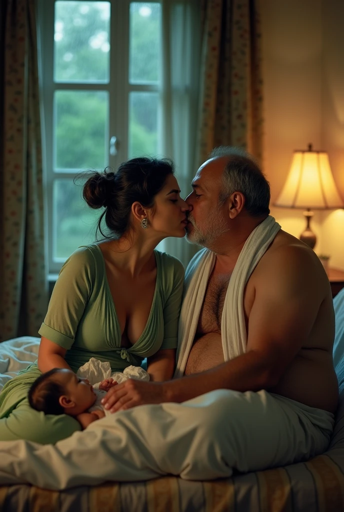 Star Wars, One old man Tywin Lannister and one young Princess Padme human race, age gap, age difference, giant tall size, old man 70, long beard white, armor stormtrooper, face smile, hairy body, naked, big long penis erect, cumming, he carries his girlfriend strongly with both hands, kissing mouths loves, ass fuck positions, sexy young girl 18, size tiny and skinny, a little pregnant, hairstyle blond, face embarrassing blushed, in comfort sitting position for sex, one old man, one young girl, naked, nsfw, on Spaceship.