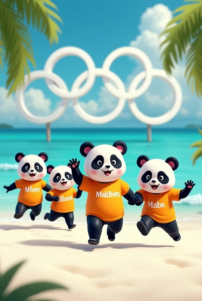 Two pandas walk towards the camera on the red runway,Balloon in hand,Happy,Face the lens,Cheer on the Games,Ultra photo realsisim,highly details,Complex and realistic,crowd of,The crowd is the background,outdoor stadium,running track,Balloons,streamers,Happy cheering crowd background,the woods,grassy fields,summertime,Games,Perfect quality,wide wide shot,tmasterpiece,realisticlying,bokeh,best qualtiy
