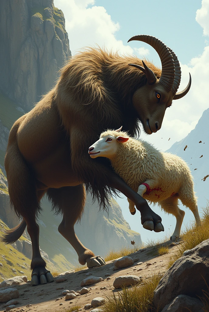 (by taran fiddler), masterpiece, detailed fur, full body, seductive, looking at viewer, satyr, detailed eyes, male, butt, wide hips, bubble butt, presenting hindquarters, rear view, sagging balls, furry sheath, half human, stretched anus, hands spreading butt