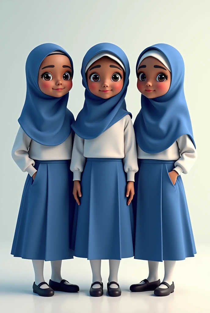3 small children, wearing white hijabs, blue eyes, wearing plain white robes, , Arab countries, high resolution, ultrasharp, 8K, masterpiece, reading the Koran