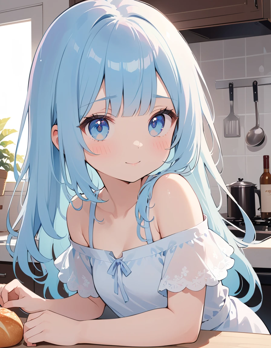 masterpiece, best quality, extremely detailed, (illustration, official art:1.1), 1 girl ,(((( light blue long hair)))), ,(((( light blue long hair)))),light blue hair, , long hair ((blush)) , cute face, big eyes, masterpiece, best quality,(((((a very delicate and beautiful girl))))),Amazing,beautiful detailed eyes,blunt bangs((((little delicate girl)))),tareme(true beautiful:1.2), sense of depth,dynamic angle,,,, affectionate smile, (true beautiful:1.2),,(tiny 1girl model:1.2),)(flat chest) ,,((crying)),((((twitching)))),White dress,,sunset,from above,viewer holding leash,collar,restrained, handcuffs, Japanese-style room、gravesite、ruins