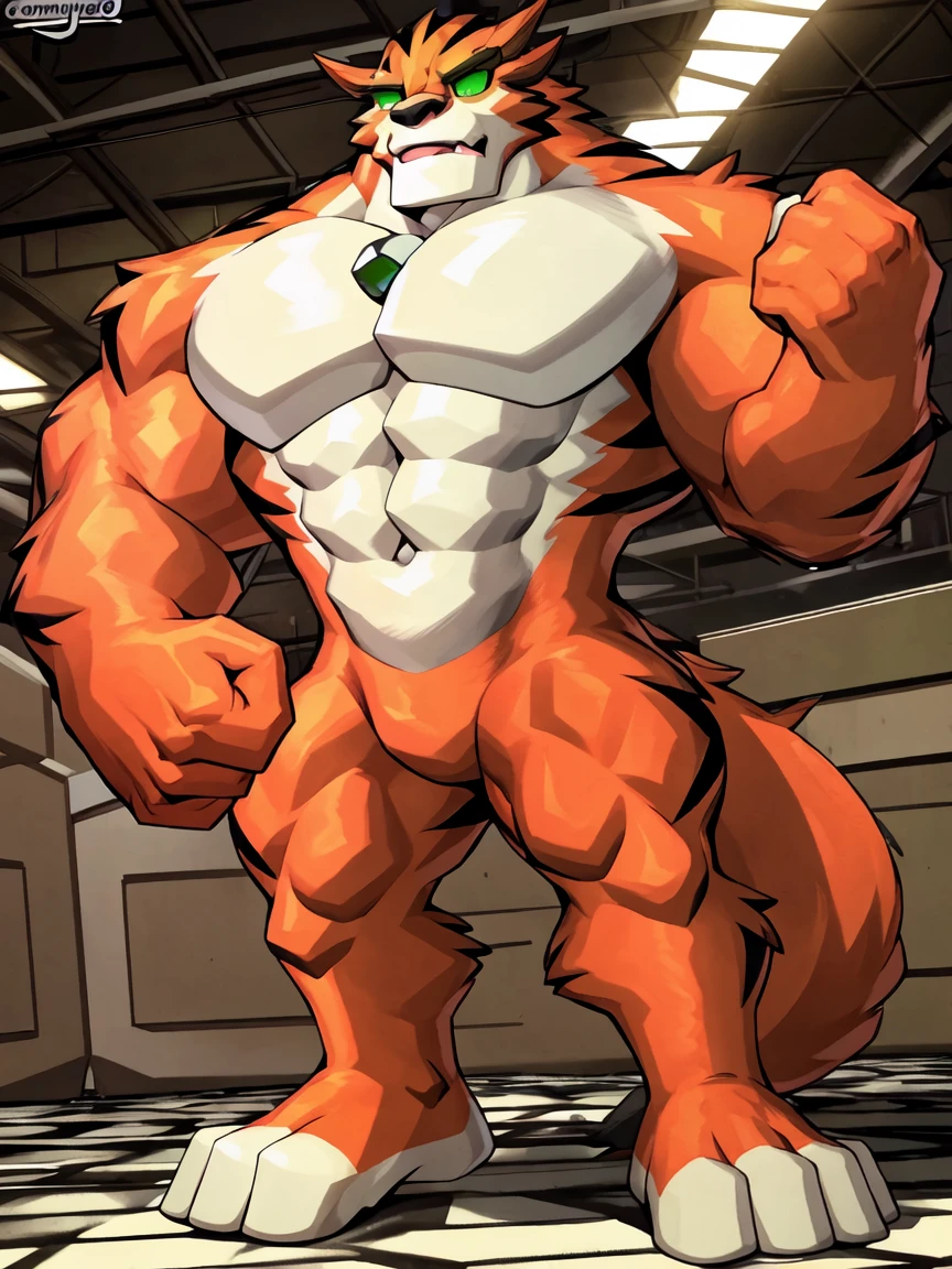 bright red skinned bara shark,  strong physique, tribal tattoos, scarlet samurai hair in ponytail, cyan colored eyes, black sclera, very muscular, perfect anatomy, scars on body, full body view in frame,  solo, masterpiece, sexy pose, manly pose, hyper muscles, beard, strong jaw, thick thighs, giant biceps, barazoku, muscular, big tail, evil grin, steam, sweat, amazing shading, full body, detailed hands, detailed eyes, detailed face, detailed arms,     manly pose, flexing, in gym, bent over, showing glutes, quads, quadriceps,                     great muscles, detailed, masterpiece, best quality, 24k, by ArikLoveFAFA, by dylarts_, by DaiYi_Art