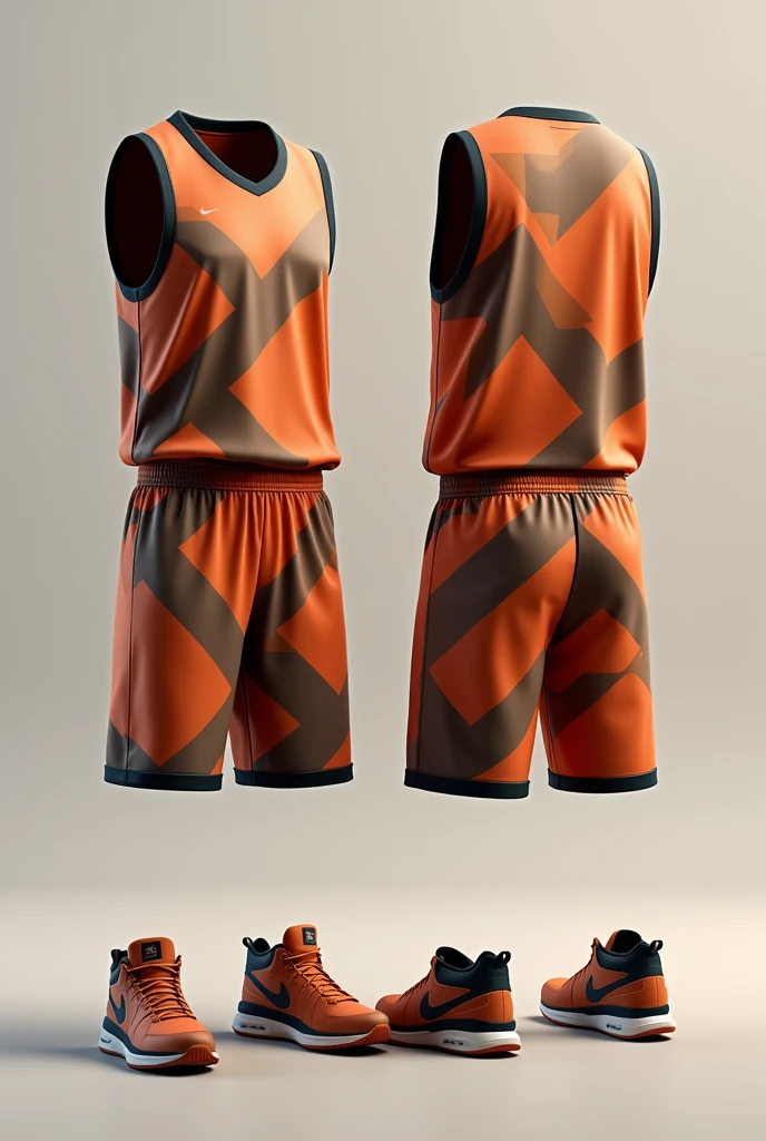 Basketball shirt and shorts in yellow and black colors