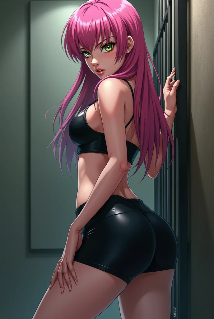 ((Best quality)), ((masterpiece)), (detailed:1.4), 3D, an image of a beautiful cyberpunk female,HDR (High Dynamic Range),Ray Tracing,NVIDIA RTX,Super-Resolution,Unreal 5,Subsurface scattering,PBR Texturing,Post-processing,Anisotropic Filtering,Depth-of-field,Maximum clarity and sharpness,Multi-layered textures,Albeo and Specular maps,Surface shading,Accurate simulation of light-material interaction,Perfect proportions,Octane Render,Two-tone lighting,Wide aperture,Low ISO,White balance,Rule of thirds,8K RAW,long braid on one side,wet panties,Take the floral panties,pink panties,can saw a trace on my underwear vagina,can see the pussy from panties,black stockings,black garter belt,zoom in pussy,very huge breasts,tight legs,big labia majora pussy,big tits,very big breasts,big clitoris female genitalia, sci-fi shirt,pubic hair,There is a small tattoo above the genitals,(idle),Turn your ass forward, Big, light pink pussy visible, doggy style,nude