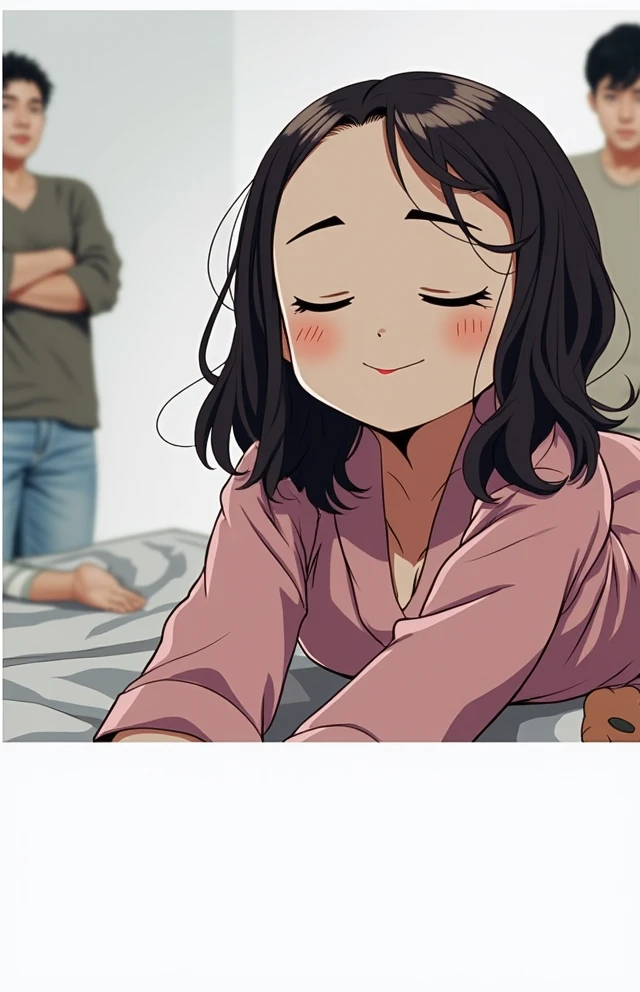 Realistic、Realistic、Sitting、slouch、Pajamas、My chest is a little vi ...