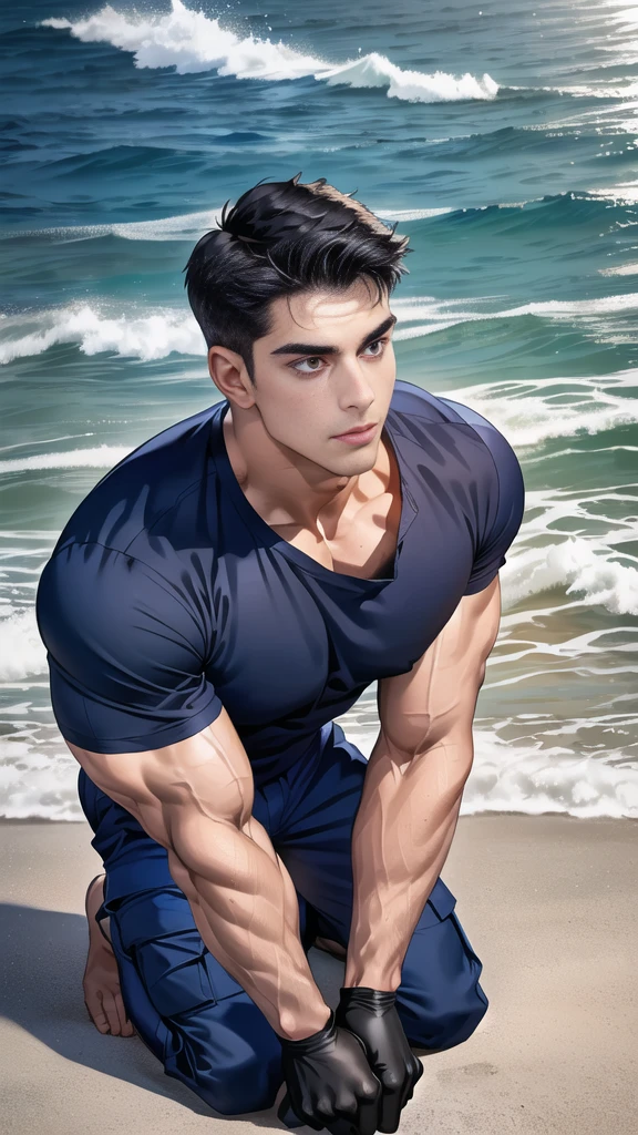 (RAW photo, best quality), (realistic, photo-realistic:1.3), masterpiece, an extremely manly and masculine, extremely detailed, CG, unity , 2k wallpaper, Amazing, finely detail, extremely detailed CG unity 8k wallpaper, huge filesize, ultra-detailed, highres, absurdres, soft light, pietroboselli person, tan skin, detailed fingers, extremely detailed eyes and face, beautiful detailed nose, beautiful detailed eyes, light on face, looking at viewer, (1man, mature face), realistic face, realistic body, underwear, shirtless, big bulge on underwear, big rounded ass