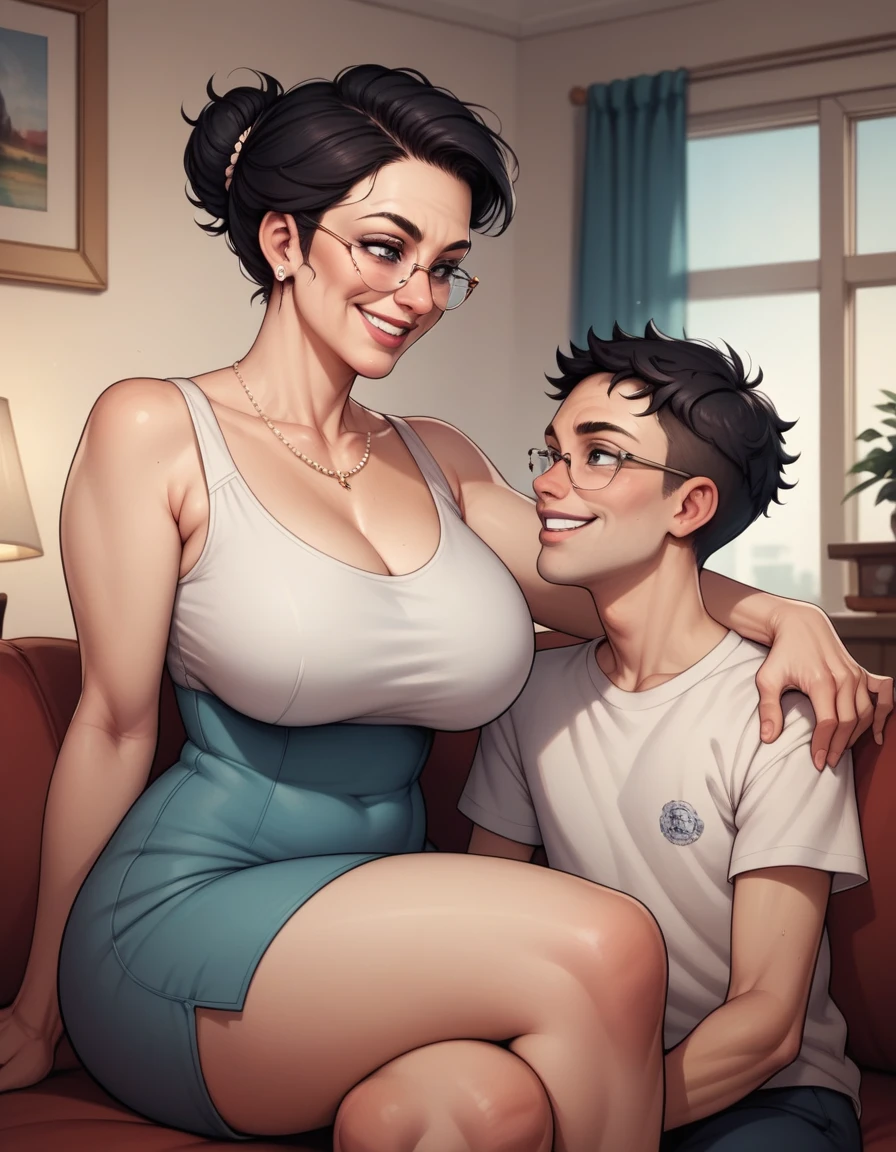 Full Sex old naked mom with young son,