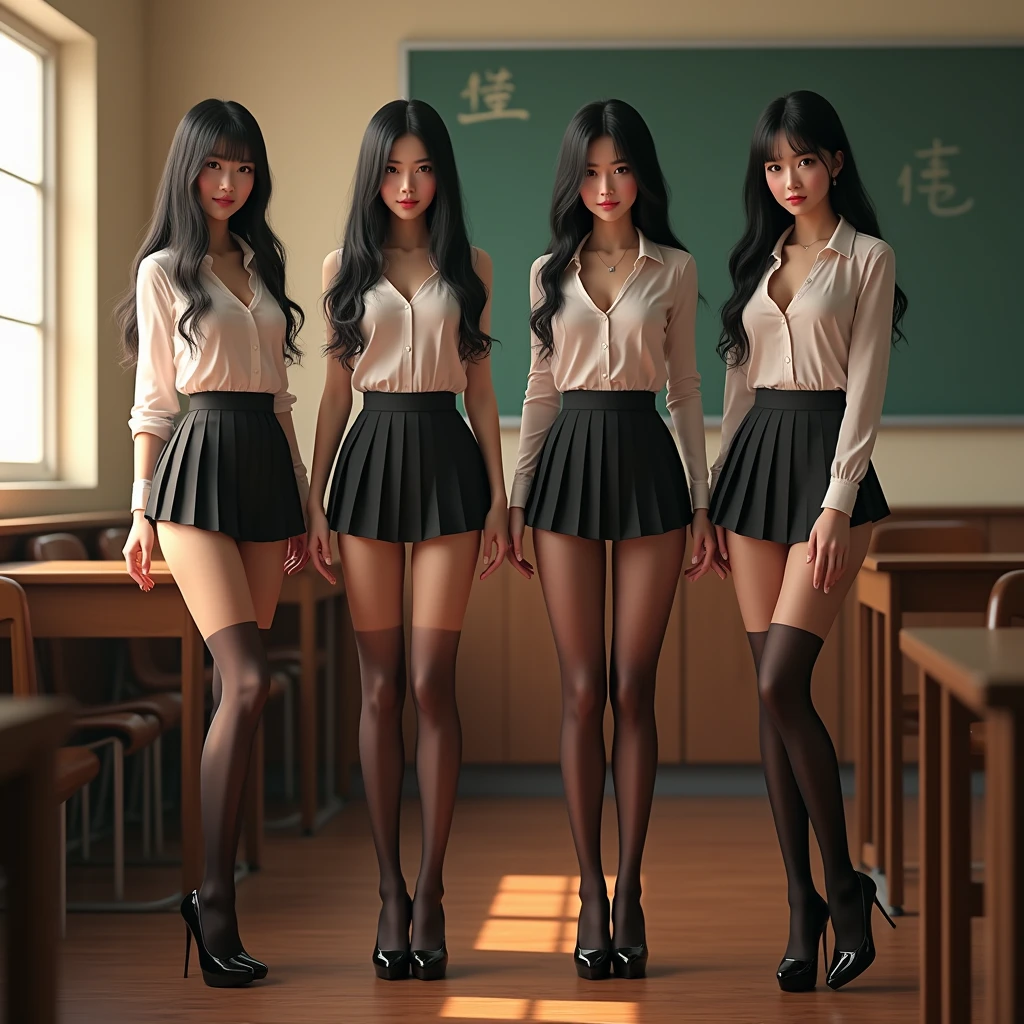 女教師のおしっこPeeing、Student urinates at graduation ceremony、Peeing、peeing herself、A lot of pee、From directly below、Gaze at the audience、Black Suit、mini skirt、tie、Stiletto heels、Perfect figure、Very beautiful、Japanese elementary school teacher、Earrings、Heavy makeup、学校の体育館で卒業式を取り行っている最中に女教師がおしっこPeeing、The female teacher is surrounded by many students.
