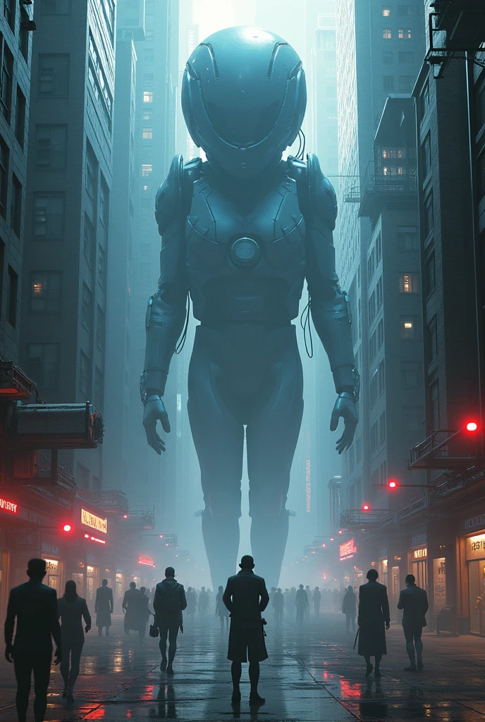 Singularity　cyber punk　Mechanical　Group of people　Group of people劇　Robots Lots of robots